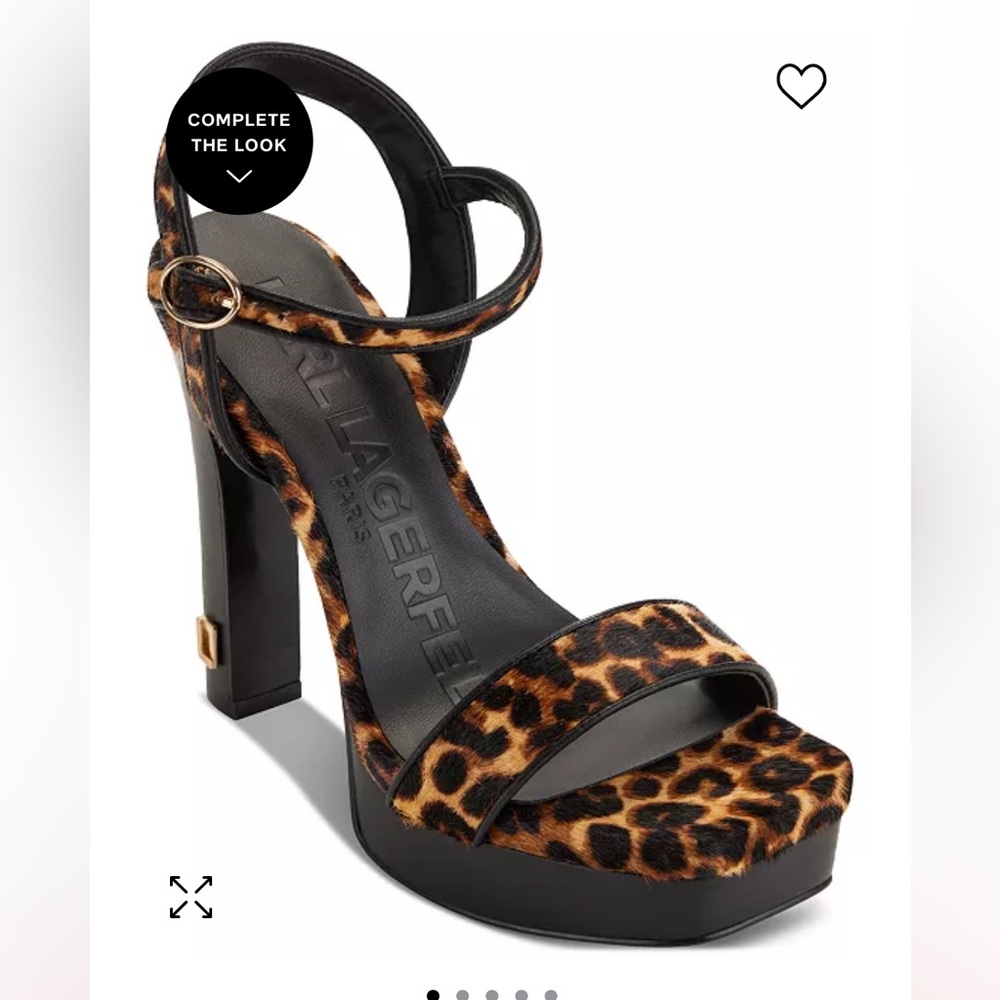 Karl Lagerfield Paris Cheetah Heels